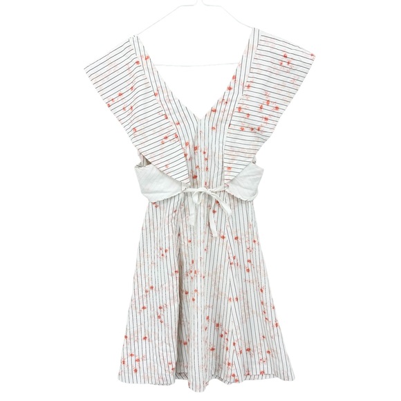 New CLUB MONACO Dress Portiana Pattern Dress Striped Floral - Picture 3 of 10